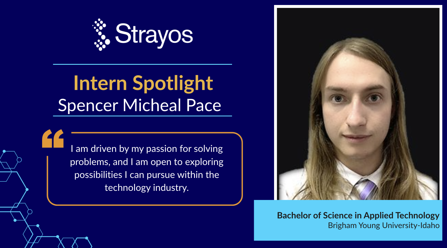 Intern Spotlight - Spencer Micheal Pace